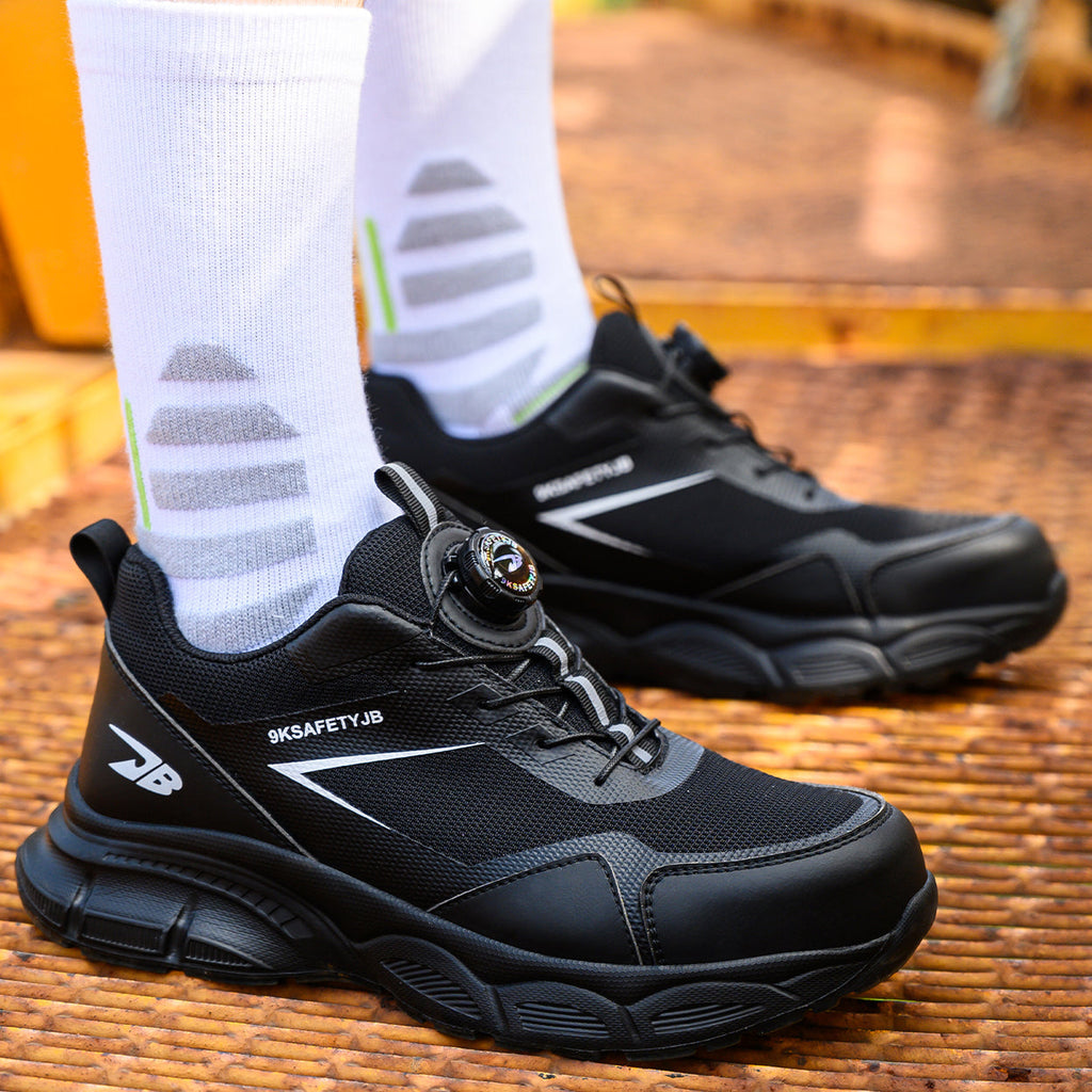 Knob Lacing System Safety Steel Toe Shoes