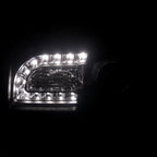 Spec-D Tuning Black LED Strip Projector Headlight Assembly Pair - 2005-2010 Chrysler 300C AWD HEMI SRT-8