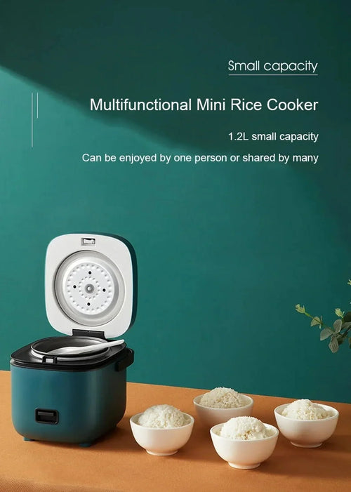 1.2L Mini Electric Rice Cooker, Blue
