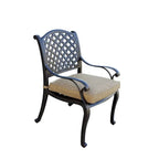 Darlee Nassau 11-Piece Cast Aluminum Outdoor Dining Set With 8 Chairs, 2 Swivel Rocker Chairs And Extendable Table - Antique Bronze