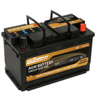 1AUTODEPOT Platinum AGM Group 94R Battery, 12 Volt Rechargeable Automotive Batteries for Car, H7 850CCA 80Ah 140RC