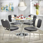 Simple Living 5-Piece Retro Dining Set With Laminated MDF Table Top - Raleigh