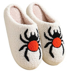 BERANMEY Halloween Slippers for Women Perfect Soft Plush Comfy Warm Slip-On Cute Womens Slippers Indoor Fluffy House Slippers for Women and Men Non-slip Fuzzy Flat Slides