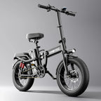 Tomofree Folding Electric Bike For Adults, 1200W, 48V 20Ah, 16 x 3in Tire, 330lbs, Black - T1