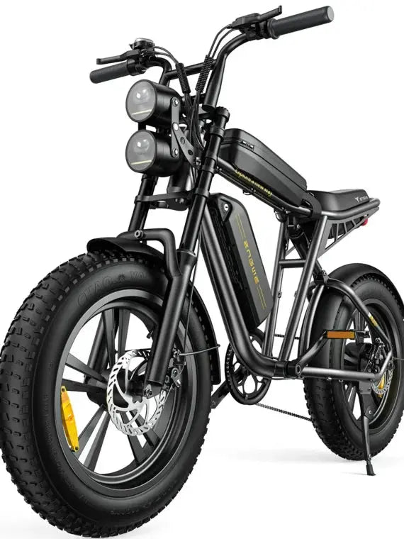 AKEZ Adult Fat-Tire E-Bike 1000W, 48V 13Ah Removable Battery, 94-Mile Range, Full Suspension