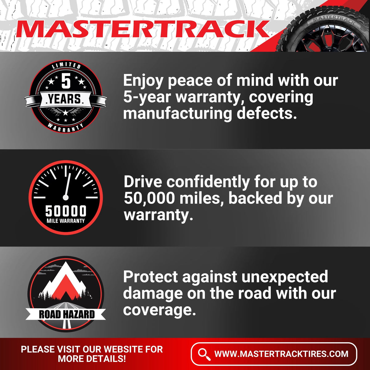 Mastertrack Badlands ATX 235/65R17 108H All Terrain SUV/CUV Tire 235/65/17 (Tire Only)