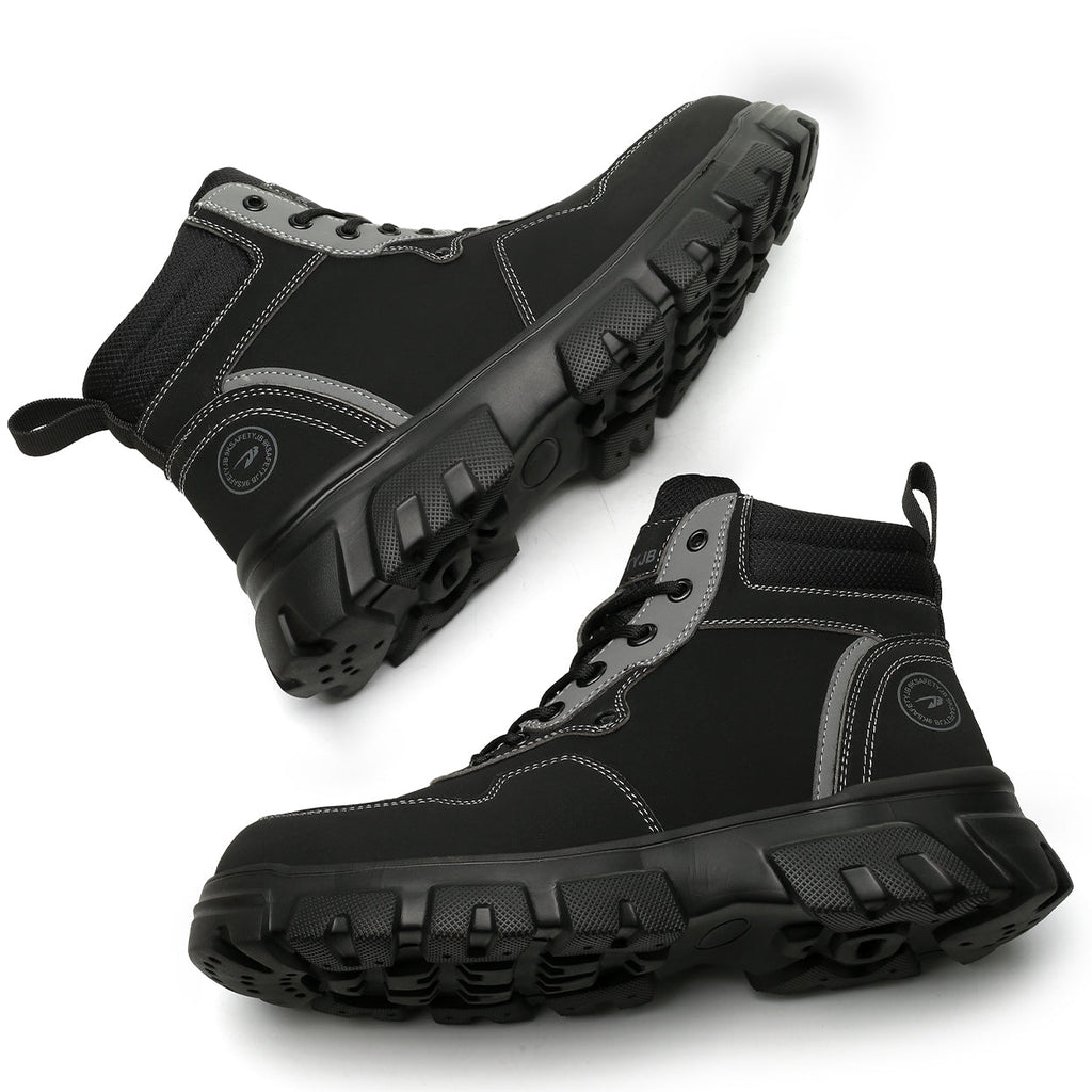Classic Work Boots & Moccasin Stitching Steel Toe Boots