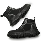 Classic Work Boots & Moccasin Stitching Steel Toe Boots