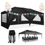 SANOPY 10' x 20' Pop Up Canopy Tent with Air Vent, Removable Sidewalls & Reflective Strips, Outdoor Instant Shelter Gazebo for Party, Camping, Beach