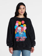 IT Women’s Pennywise Halloween Graphic Print Sweatshirt, Sizes XXS–XXL