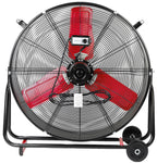 Hyper Tough 30 Inch 2-Speed Tilted Drum Fan Red & Black