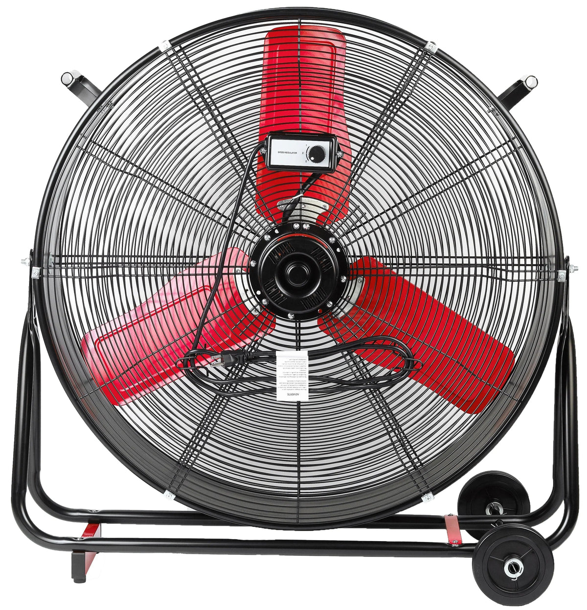Hyper Tough 30 Inch 2-Speed Tilted Drum Fan Red & Black