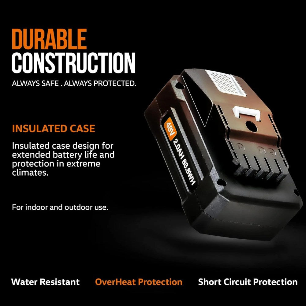 SuperHandy 48V 2Ah Rechargeable Lithium-Ion Power Tool Battery