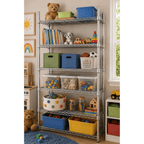 Hyper Tough 6-Tier Wire Shelving Unit, Chrome, Heavy-Duty Storage