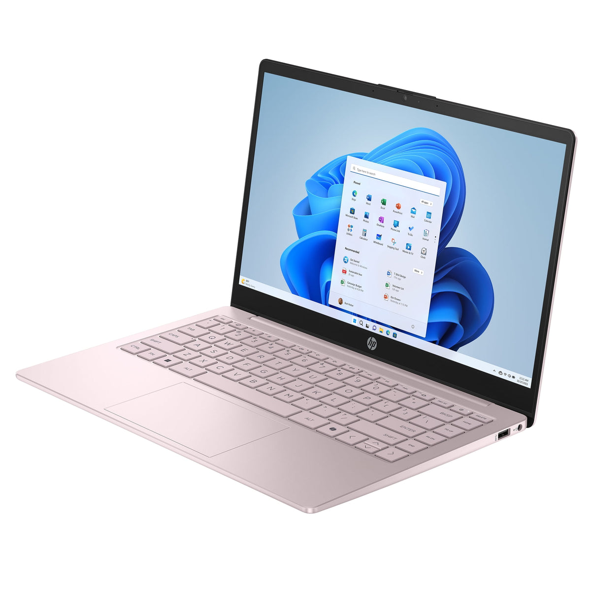 HP 14-inch HD Windows 11 Laptop, Intel N150, 4GB RAM, 128GB Storage, Tranquil Pink, 14-ep2111wm