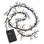 Indoor 36-Count Battery-Operated LED Garland Lights, Warm White, 5', Halloween by Way To Celebrate
