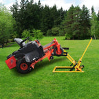 Lawn Mower Lift With Hydraulic Jack, 26 Inches, 500 LBS Capacity, Yellow - PHO_13L5VR2X2L
