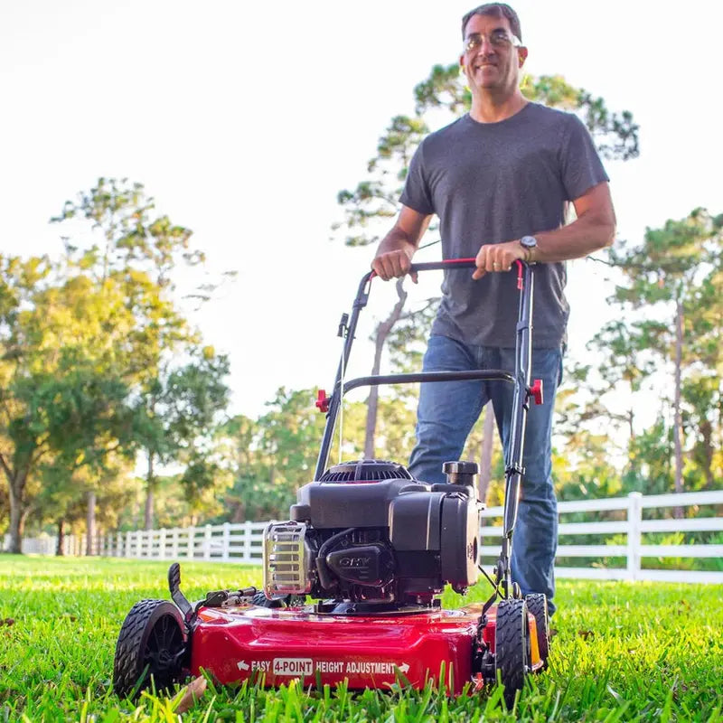 Hyper Tough 20-Inch Gas Push Lawn Mower, 125cc Briggs & Stratton Engine