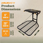 Muddy Boss Hang-On Stand - Durable Steel Outdoor Hunting Tree Stand