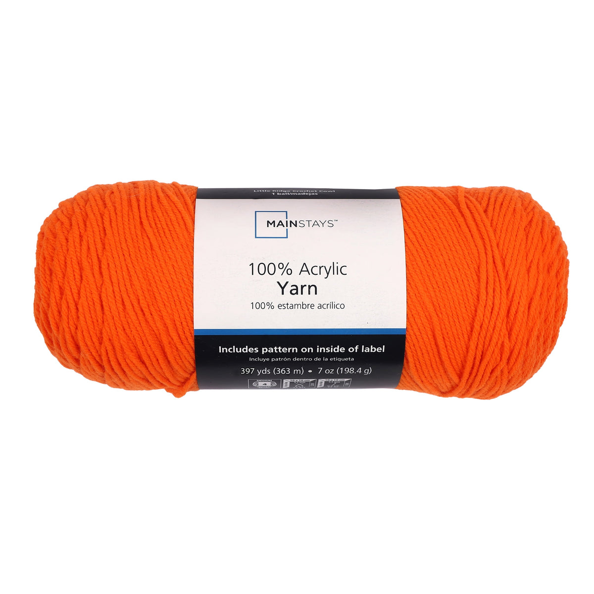 Mainstays Medium 4 Acrylic Yarn, 7 oz, 397 Yards