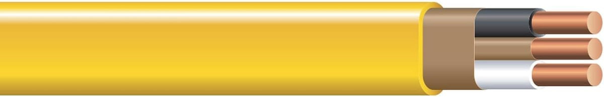 Southwire Romex Brand Simpull Solid Indoor 12/2 W/G NMB Cable 100ft Coil - SW# 28828228