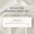 BOLL & BRANCH Signature Hemmed Sheet Set, King, White