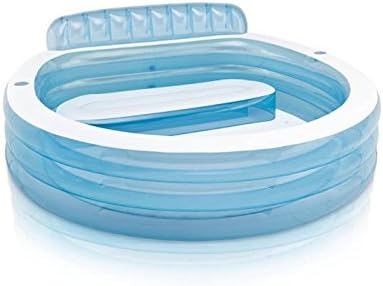 INTEX Round Family Lounge Inflatable Swimming Pool for Kids and Adults
