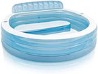 INTEX Round Family Lounge Inflatable Swimming Pool for Kids and Adults