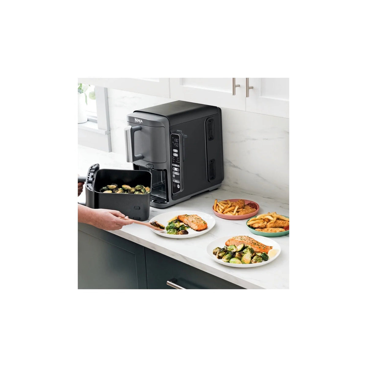 Ninja DoubleStack XL Smart 2-Basket Air Fryer, 10 QT
