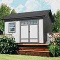 Handy Home Products Beachwood 10 ft. x 12 ft. Wood Storage Shed With Floor
