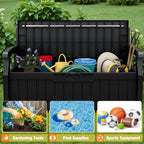 Devoko 82 Gallon Outdoor Storage Bench And Deck Box