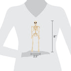 Mini Faux Posable Skeletons, 8", 3 Count, Halloween by Way To Celebrate