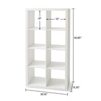 Better Homes & Gardens 8 Cube Storage Organizer, Textured White