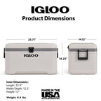 Igloo 70 Qt Latitude Marine Ultra, White and Moonscape