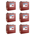 Trojan Battery 6-Volt 225Ah Deep Cycle Golf Cart Batteries, 6-Pack, 36V - T-105