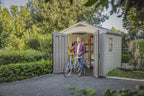 Keter Resin Outdoor Storage Shed, Taupe, 8 x 11 Foot - Factor