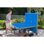 JOOLA Outdoor Table Tennis Table, 9 ft x 5 ft, Aluminum Surface, Foldable - Nova Pro Plus