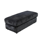 Modular L-Shaped Sectional Sofa, 6-Piece Corduroy Upholstered Configuration