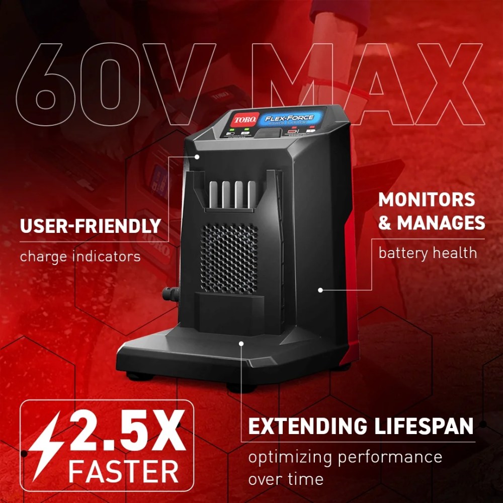 TORO Flex-Force Power System 60 Volt Max Lithium-Ion Battery Charger