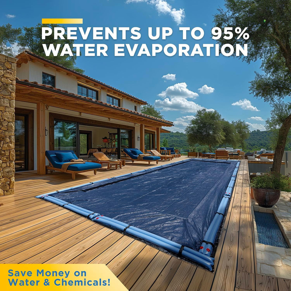 18-Ft x 36-Ft Pool Cover for Inground Pools - Rectangle Winter Inground Pool Cover, Extra Thick Material & Durable Design, Cold and UV-Resistance