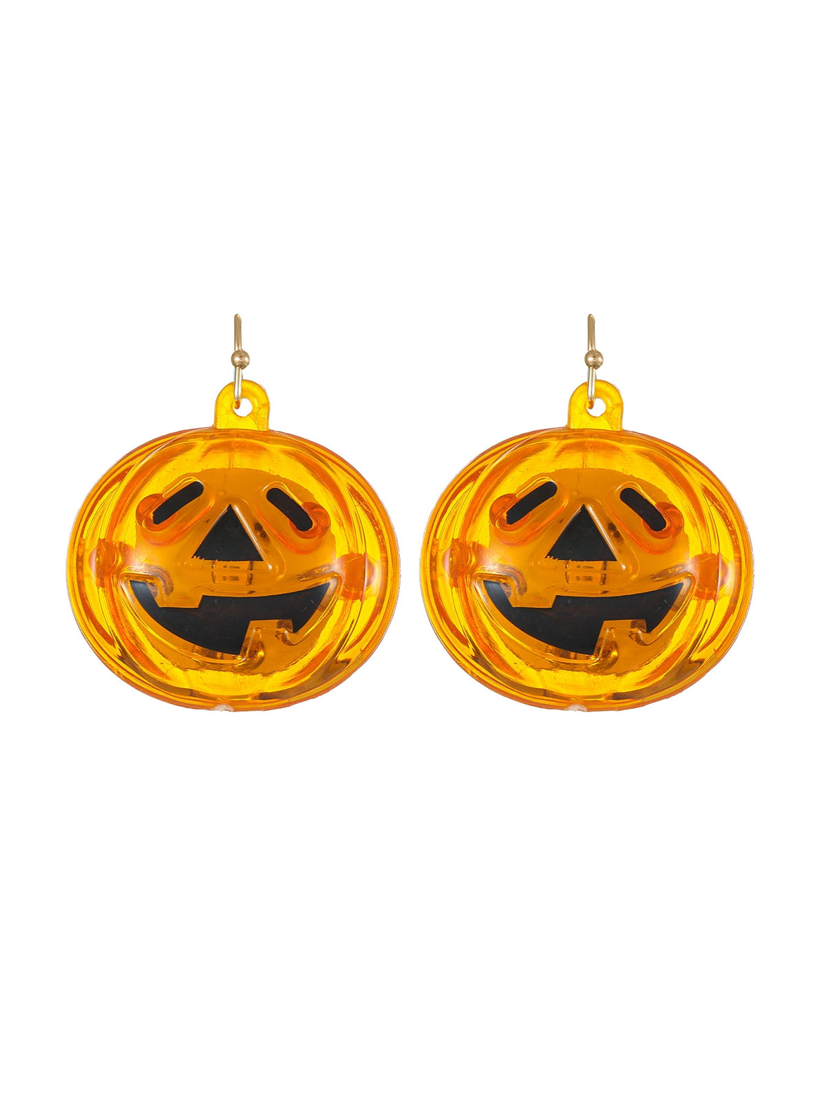 Way to Celebrate Light-up Jack-O-Lantern Halloween Earrings, 1 Pair