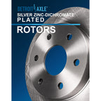 Detroit Axle - Brake Kit for Chevy Traverse Buick Enclave GMC Acadia Saturn Outlook Brake Rotors and Ceramic Brakes Pads Front & Rear Replacement
