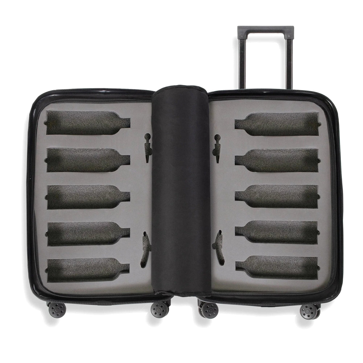Vino Via 10-Bottle Wine Luggage With TSA Lock And Anti-Theft Zippers