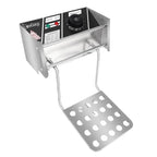 Stainless Steel Double-Cylinder Commercial Electric Deep Fryer, 12.7QT/12L, 5000W
