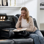 Power Reclining Living Room Sofa, 3 Seats, Faux Leather, 82 Inches Wide - Dual Recliners