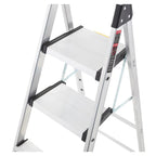 Gorilla Ladders Aluminum Dual Platform Ladder With Project Bucket, 5.5 Ft, 300 Lb Capacity