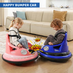 12V Bumper Car,Neche Ride On Toys for Toddlers,360° Spin Toddler Car with Remote,5 LED Lights,Blue