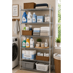 Hyper Tough 6-Tier Wire Shelving Unit, Chrome, Heavy-Duty Storage