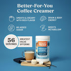Bulletproof French Vanilla Creamer, 29.6 Ounces, Healthy Coffee Creamer with MCT Oil and Grass-Fed Butter, Value Offering, Keto