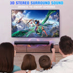 Sound Bar for Smart TV, 100W Bluetooth 5.3 Soundbar, 2-in-1 Detachable Sound Bar for TV, ARC/Optical/AUX, Surround Sound System for TV, Home Theater